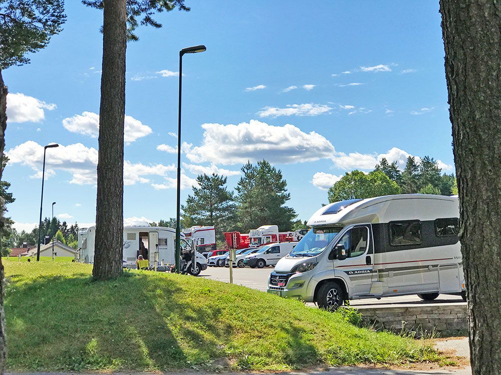 Motorhome parking in Skien leisure park 