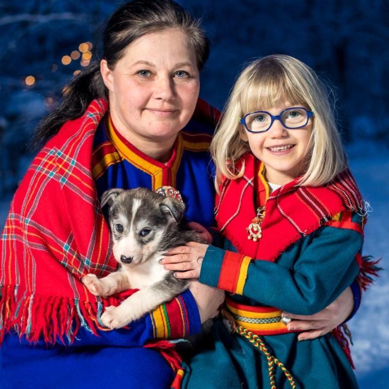 Dog-sledding with Northern Lights Ceremony