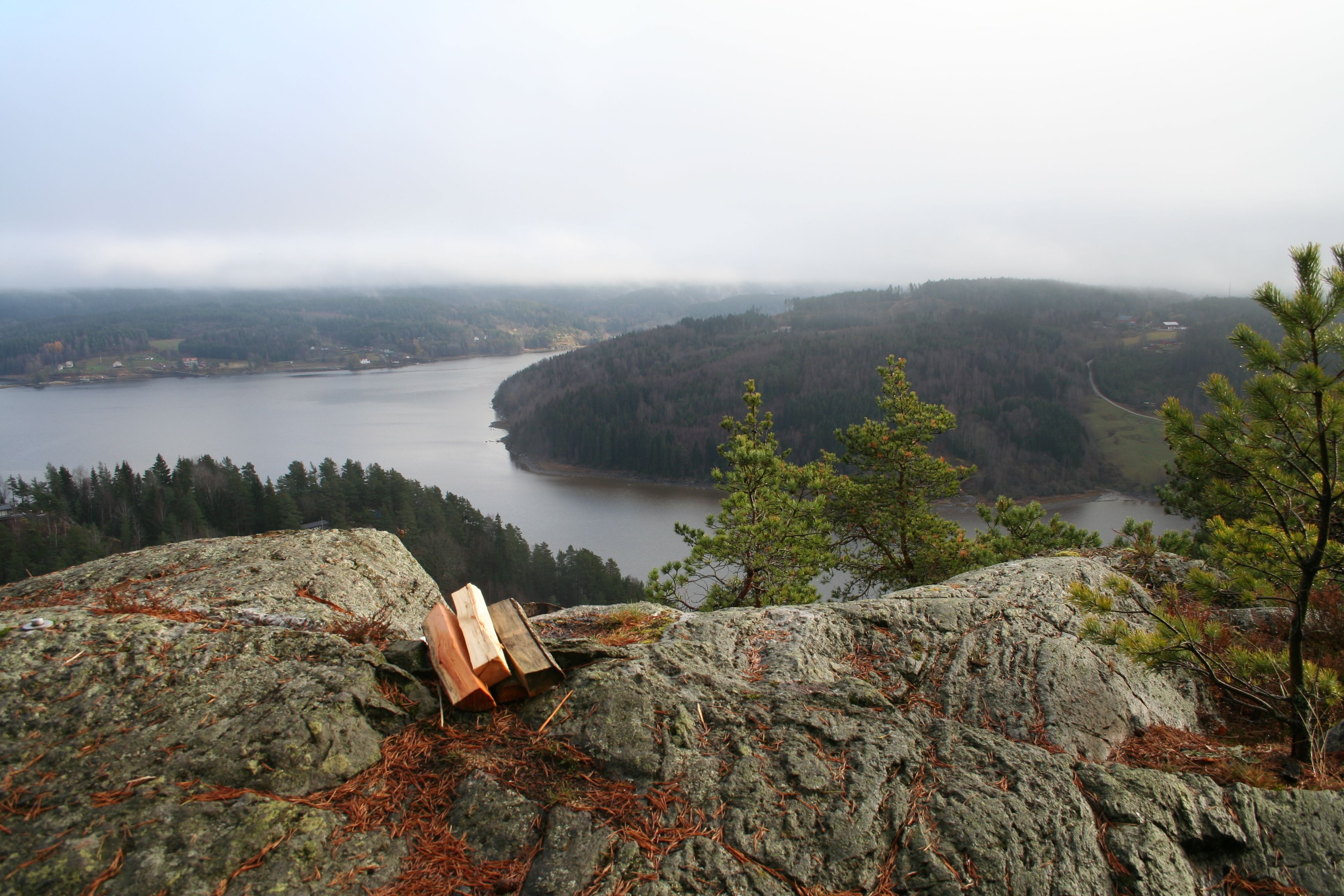 bålplass på utsiktspunkt
