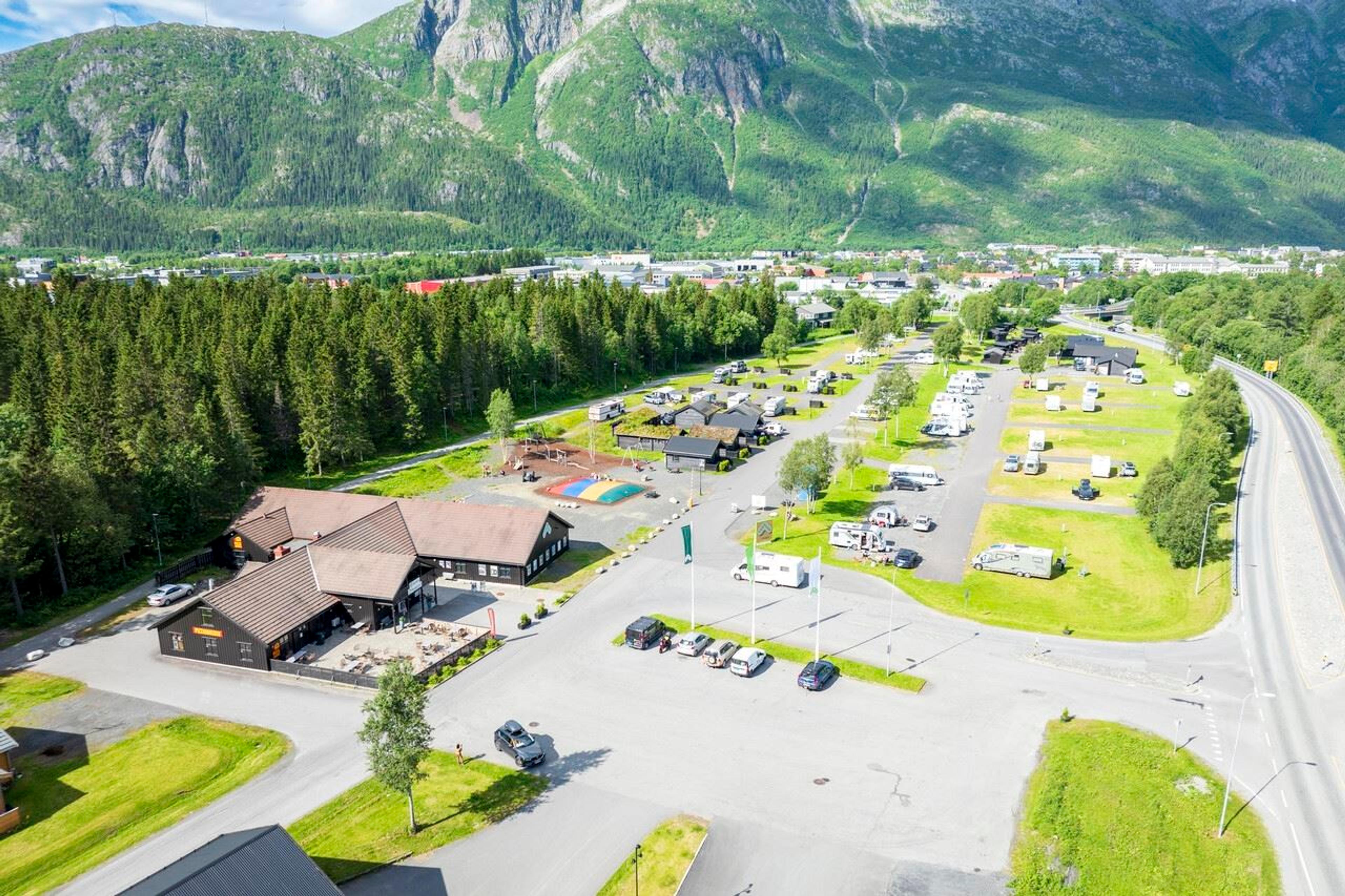 Oversikts bildet av Topcamp Mosjøen