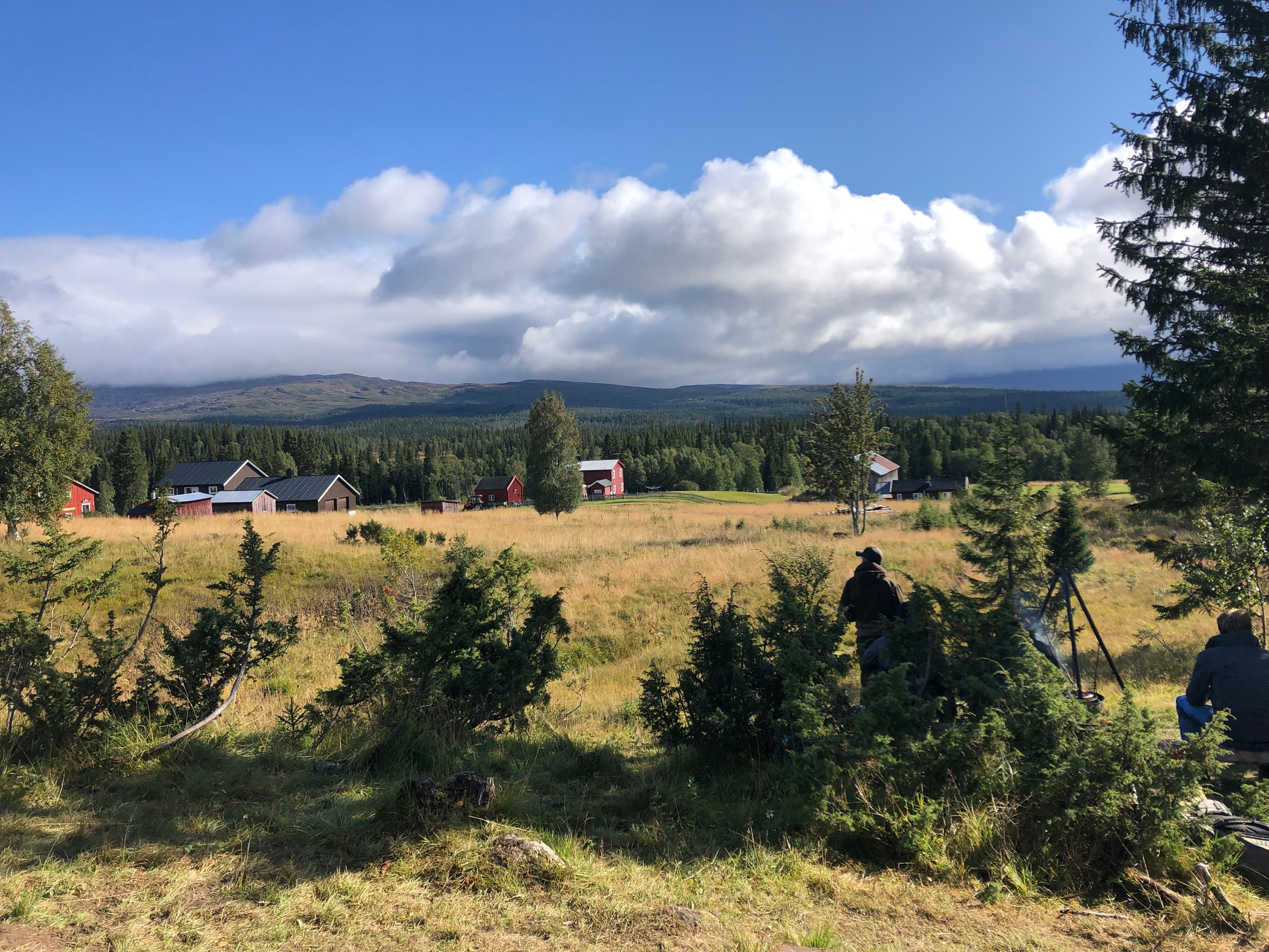 Utsikt fra trappa på Gammelstua