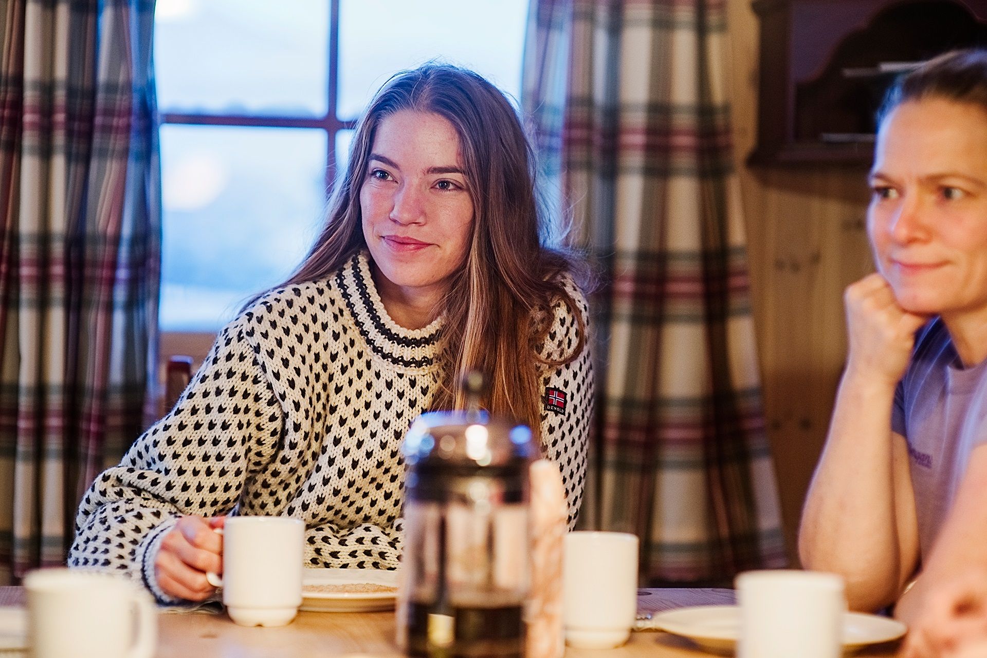 People inside the cabin