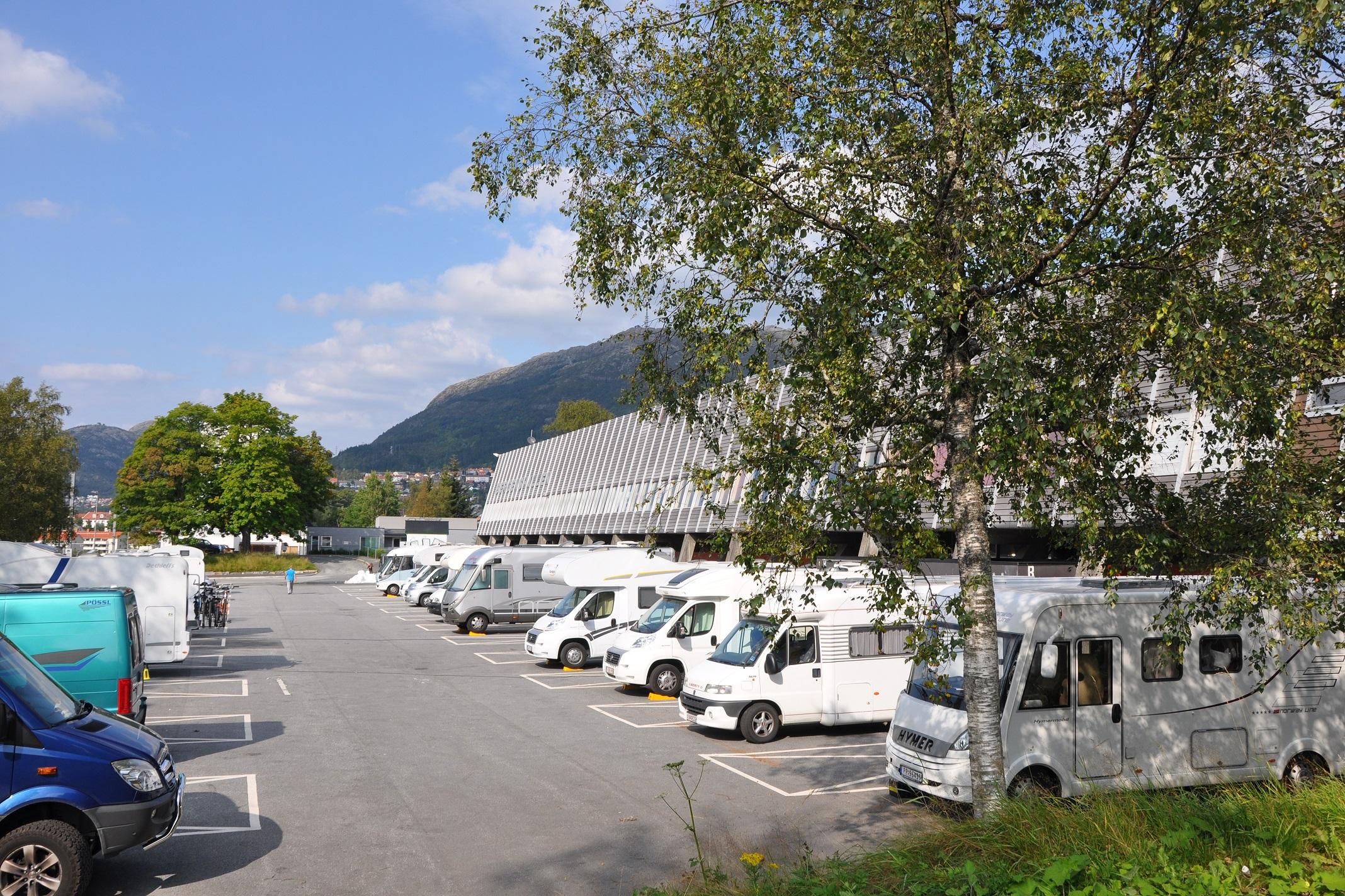 Bobilparkering Bergenshallen