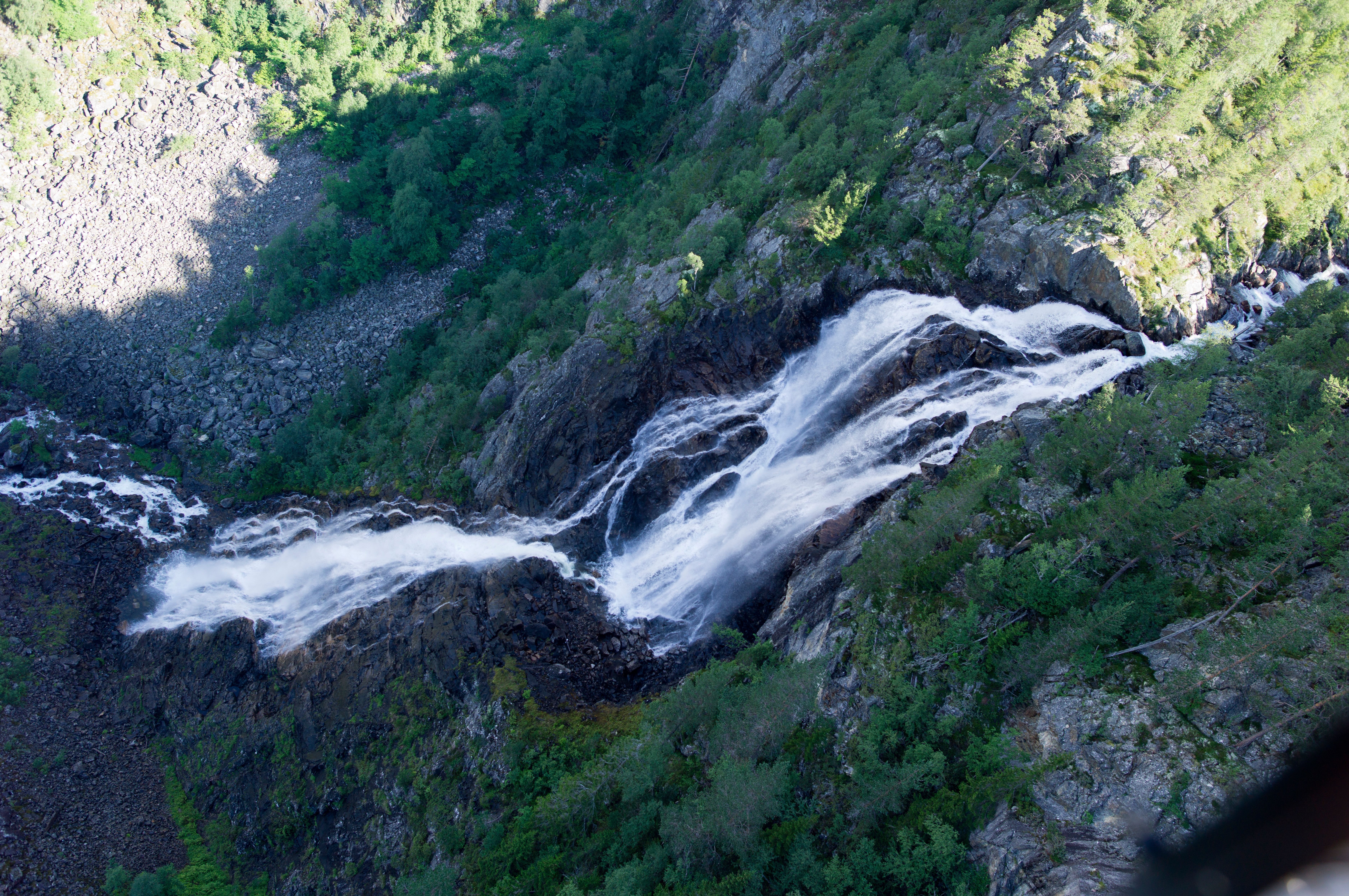 Flyfoto av Gloppefossen