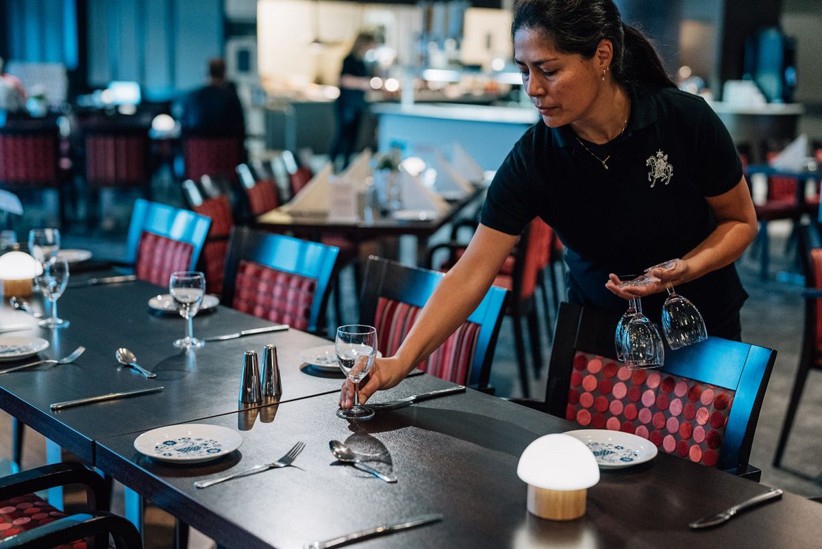 restaurant på Hotell Vic