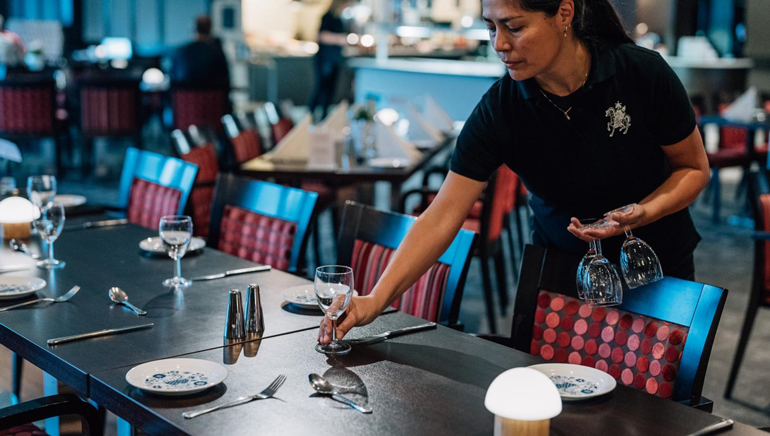 restaurant på Hotell Vic