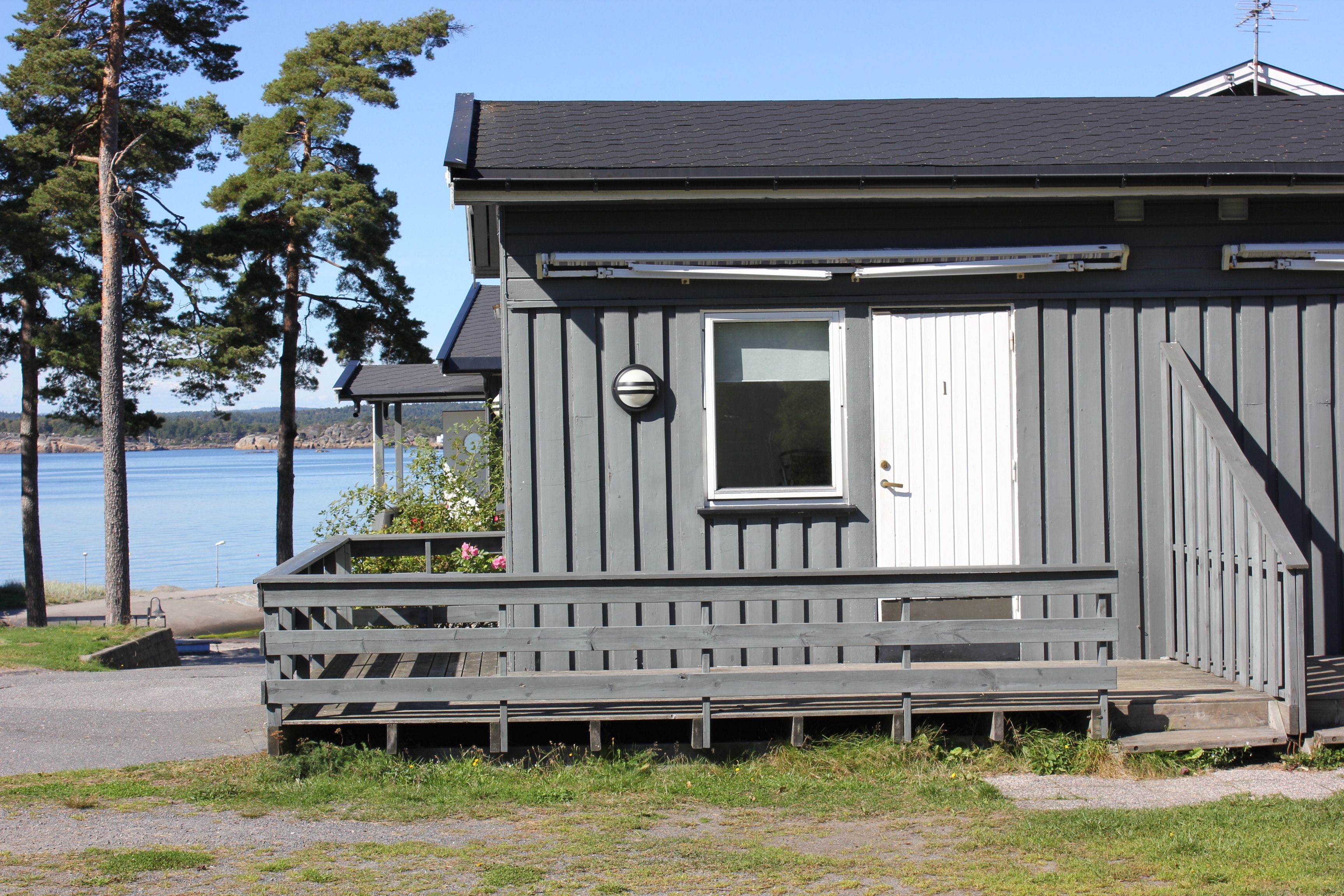 The apartment's entrance
