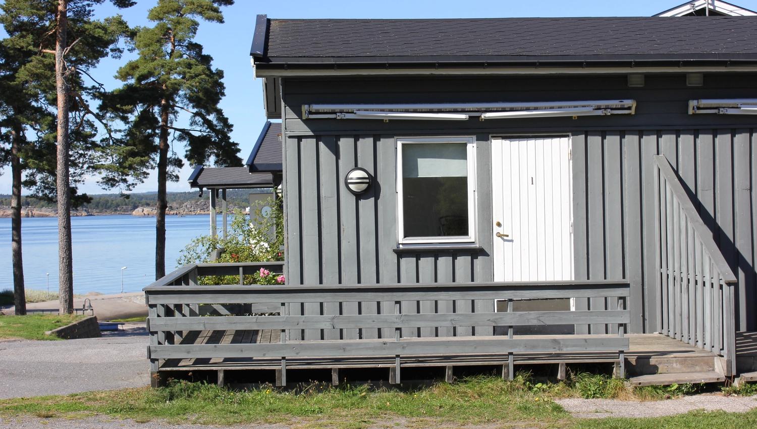 The apartment's entrance