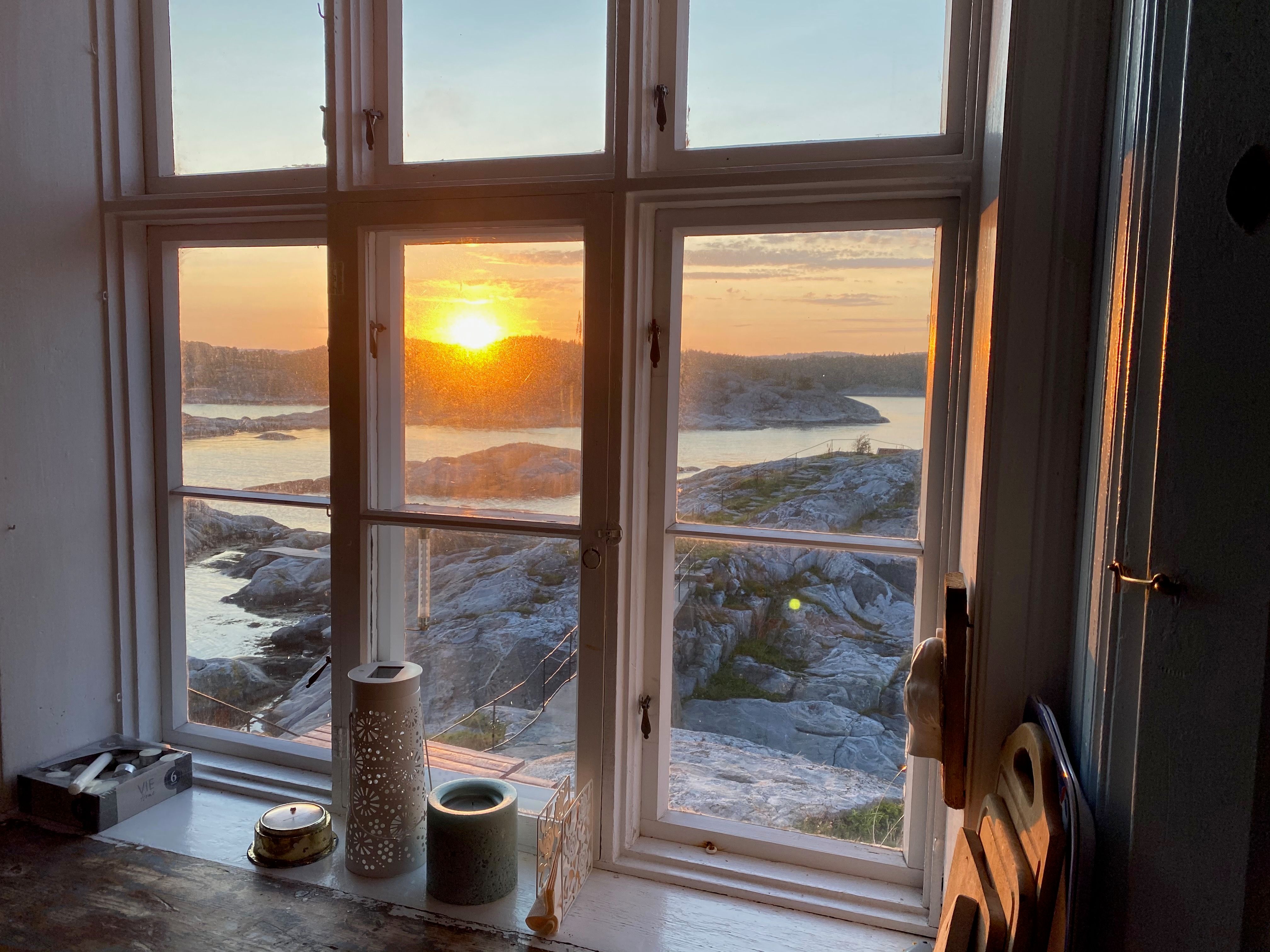 Saltholmen fyr Lillesand morgen fra fyret