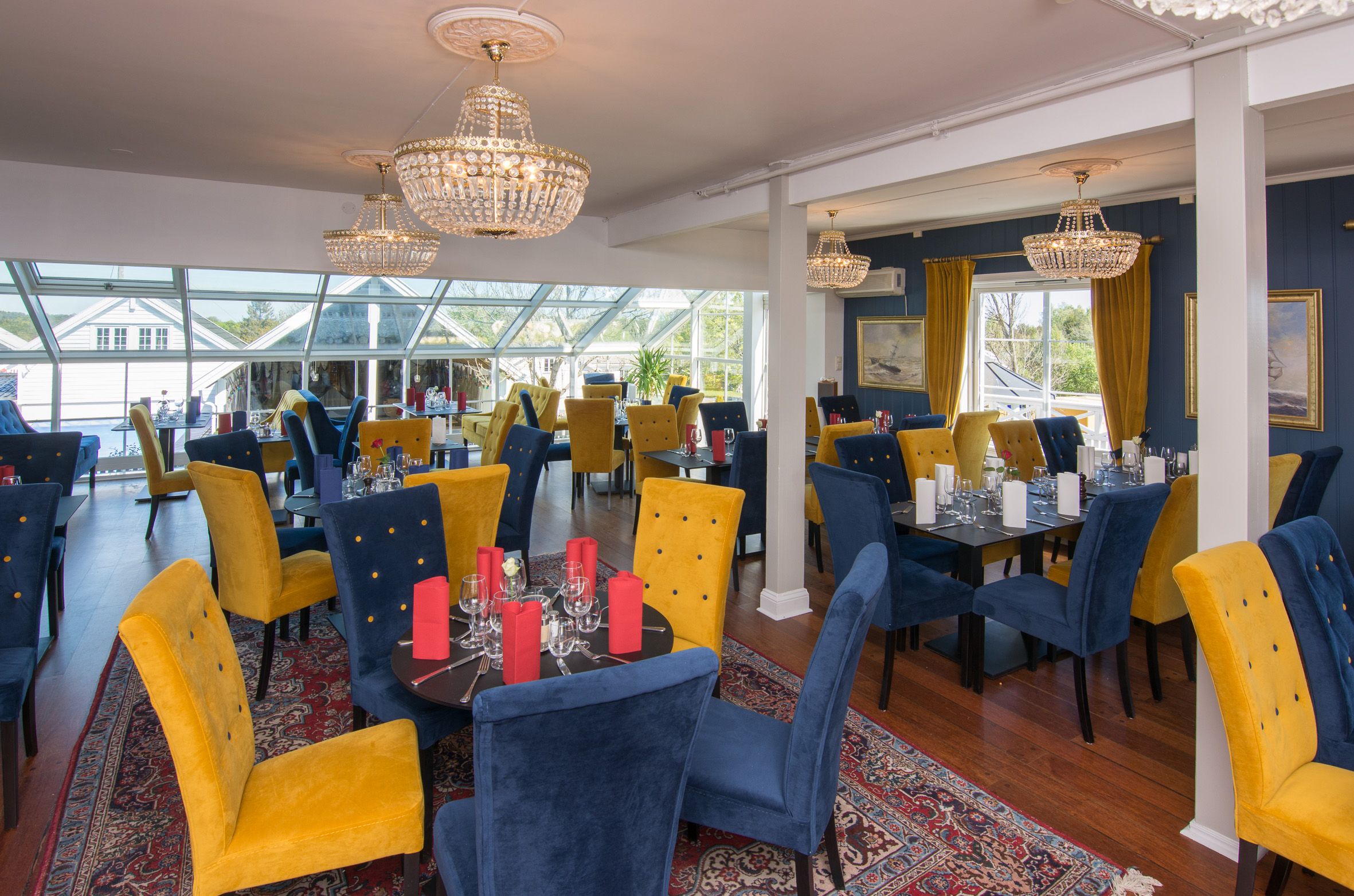 spisesalen på Arendal Herregård