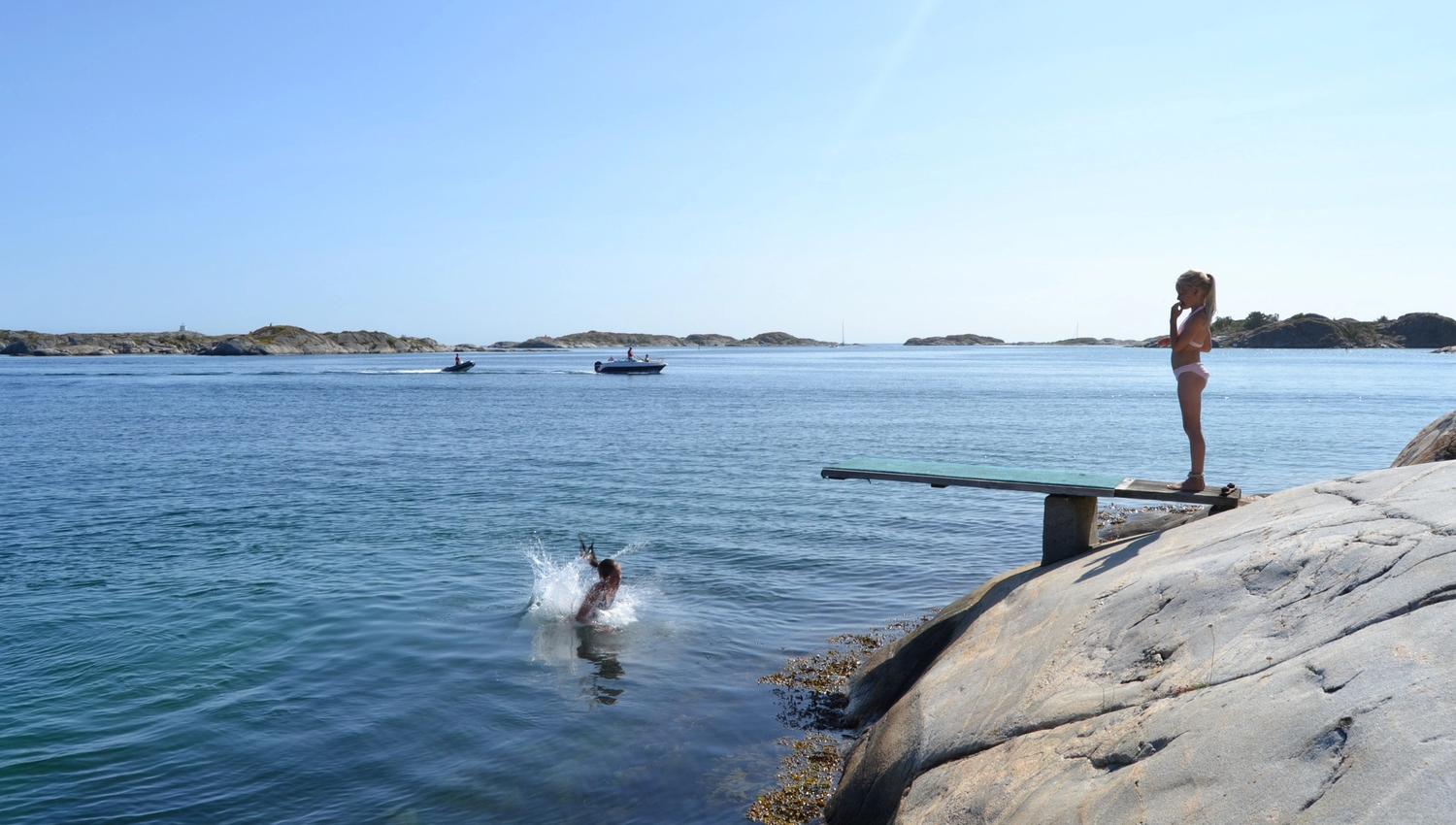 Swimming i Brekkestø