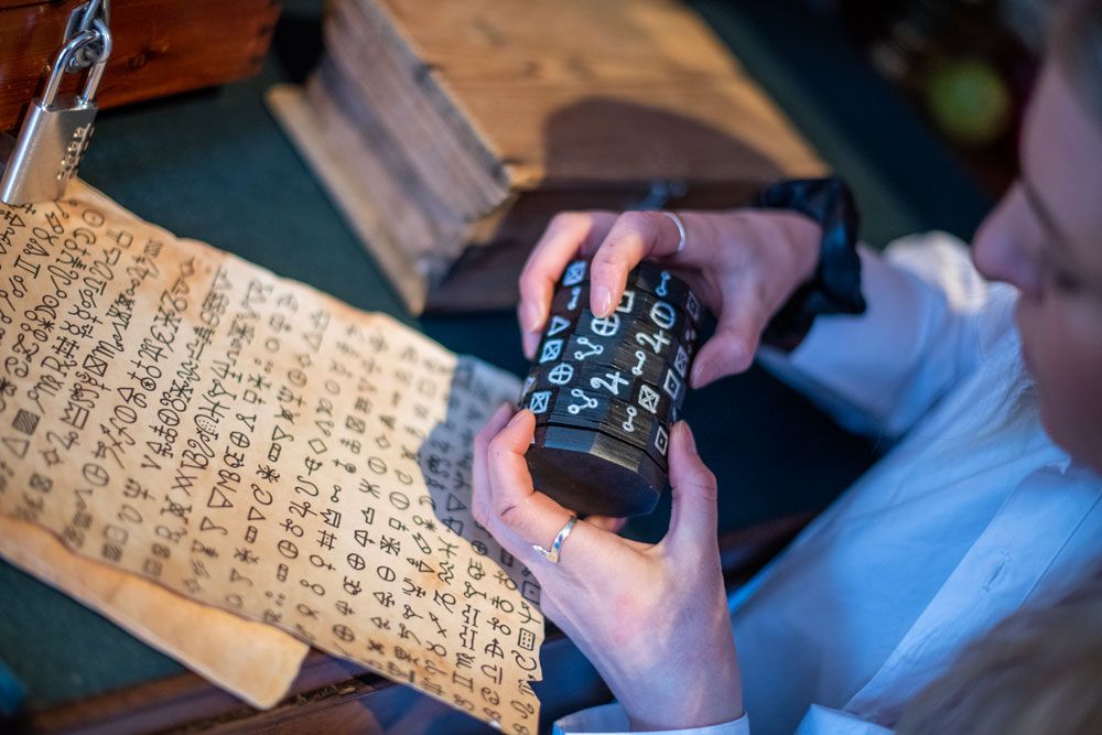 utstillingsobjekt på Søndre Brekke hovedgård i Skien