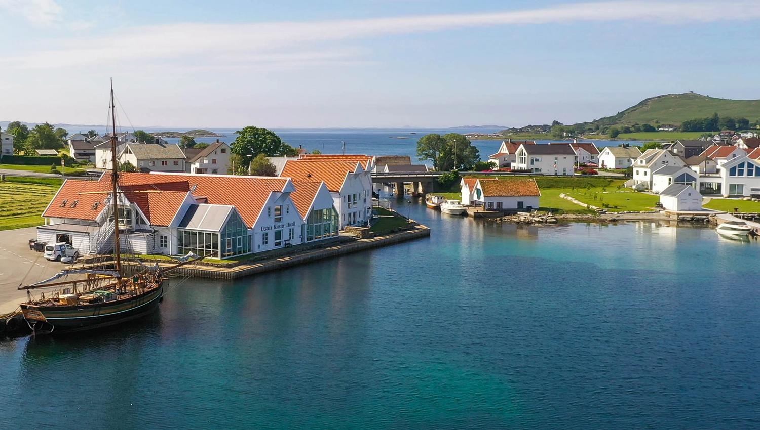 Utstein Kloster Hotell in a stunning landscape in the islands surrounding Stavanger.