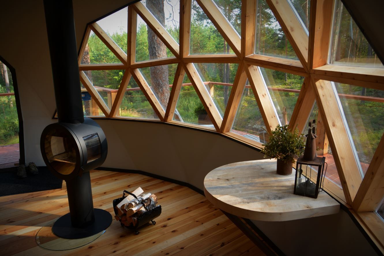 Wood stove and interior