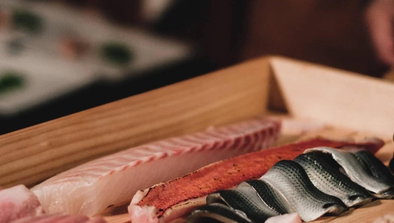 En autentisk thai matrett, sushi