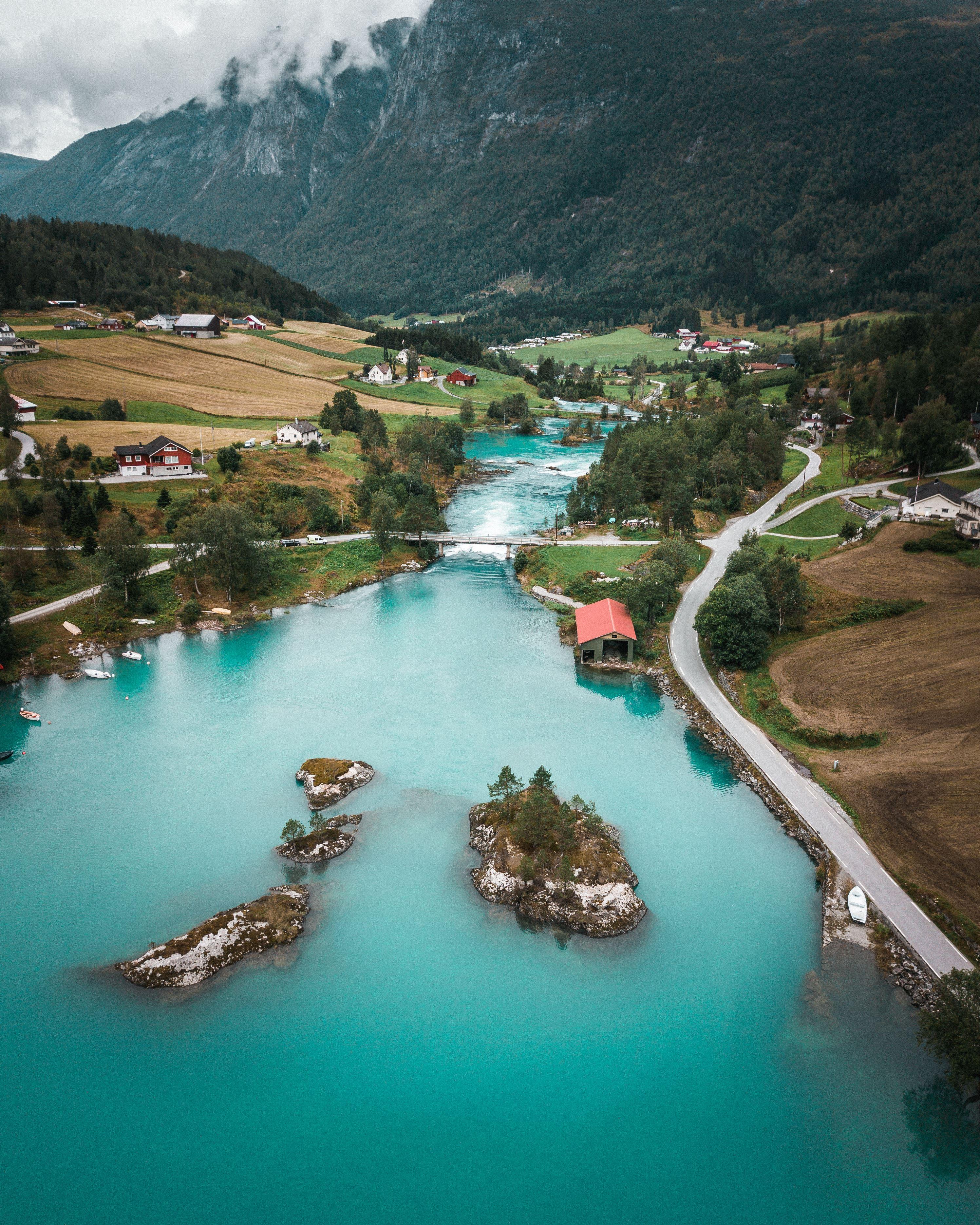 Fishing in Loelva river