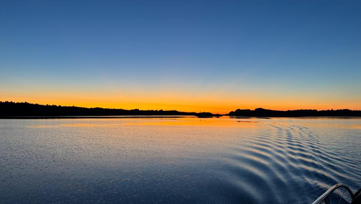 Sunset at sea