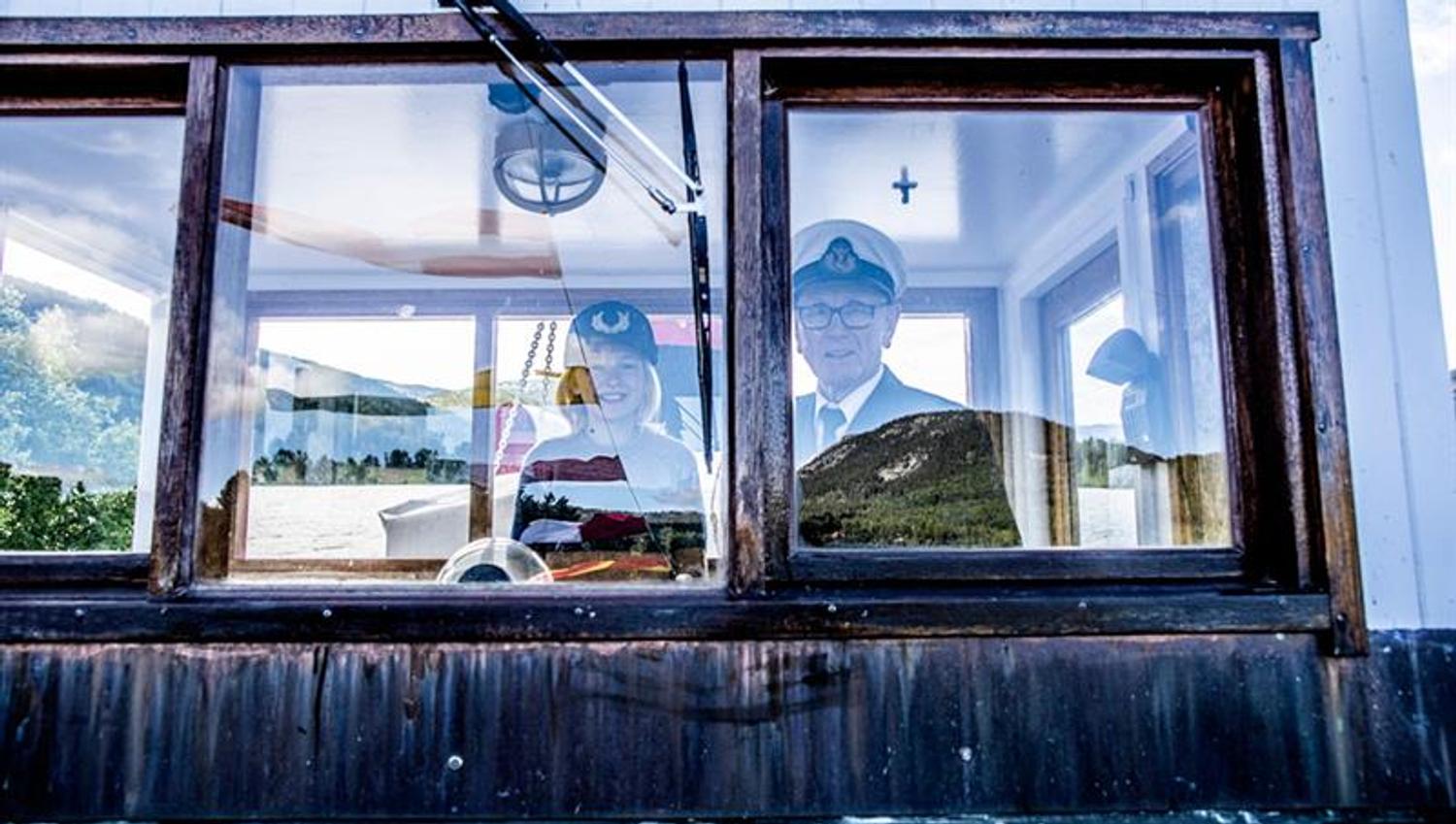 wheelhouse on the veteran boat MS Fram