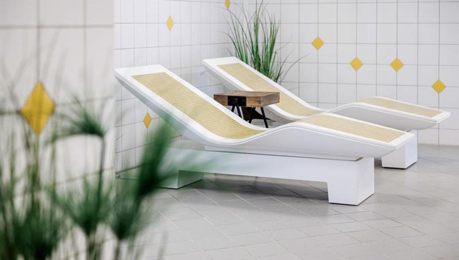 wellness area in the water park in Langesund