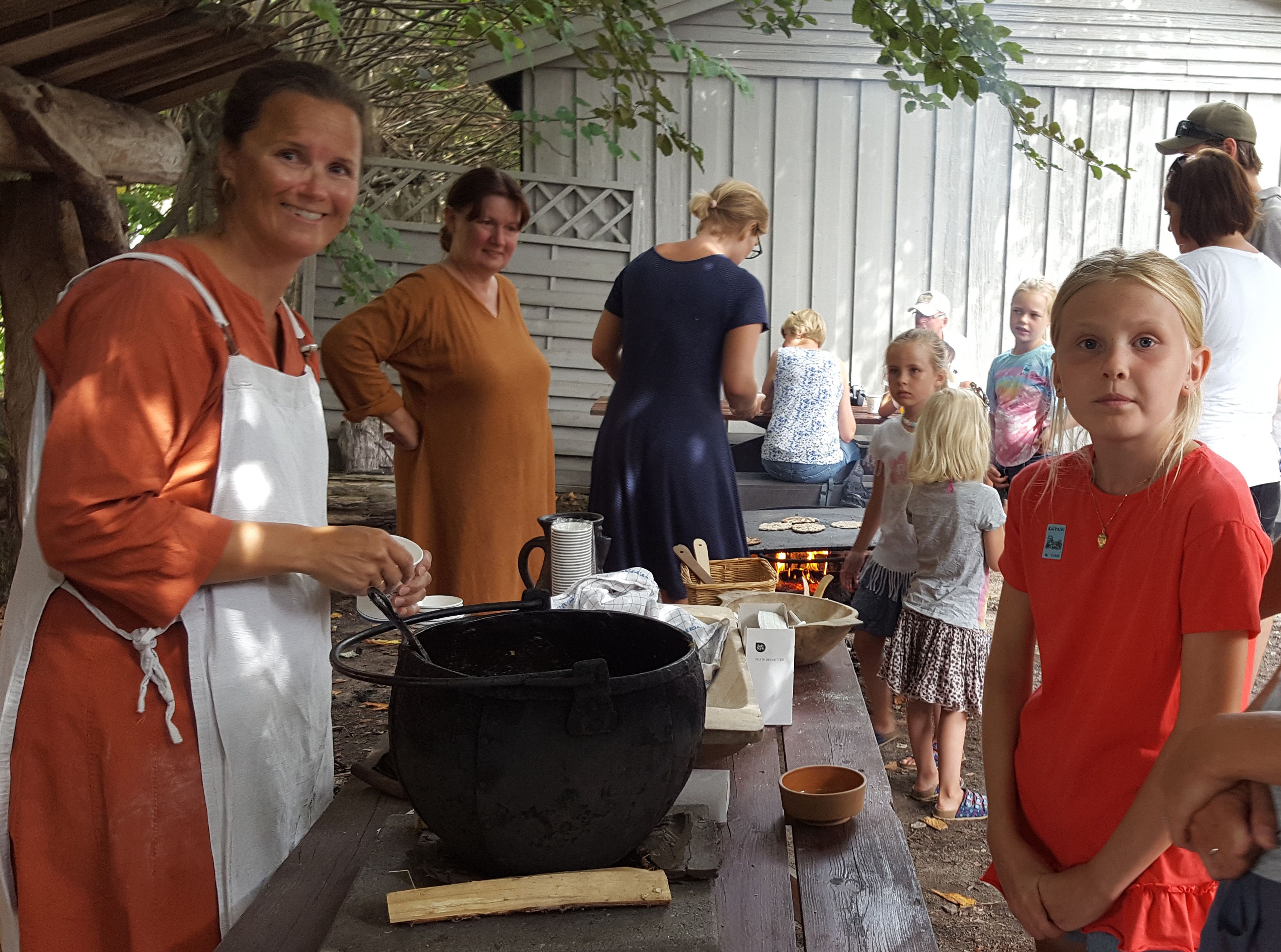 Viking soup is served here for children