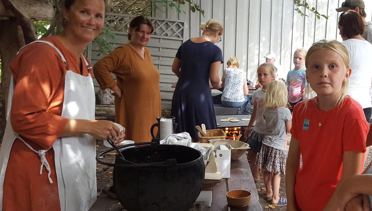 Viking soup is served here for children