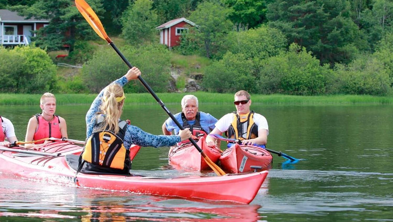 Kayaking with Tine Raisbæk in Vestfold and Telemark