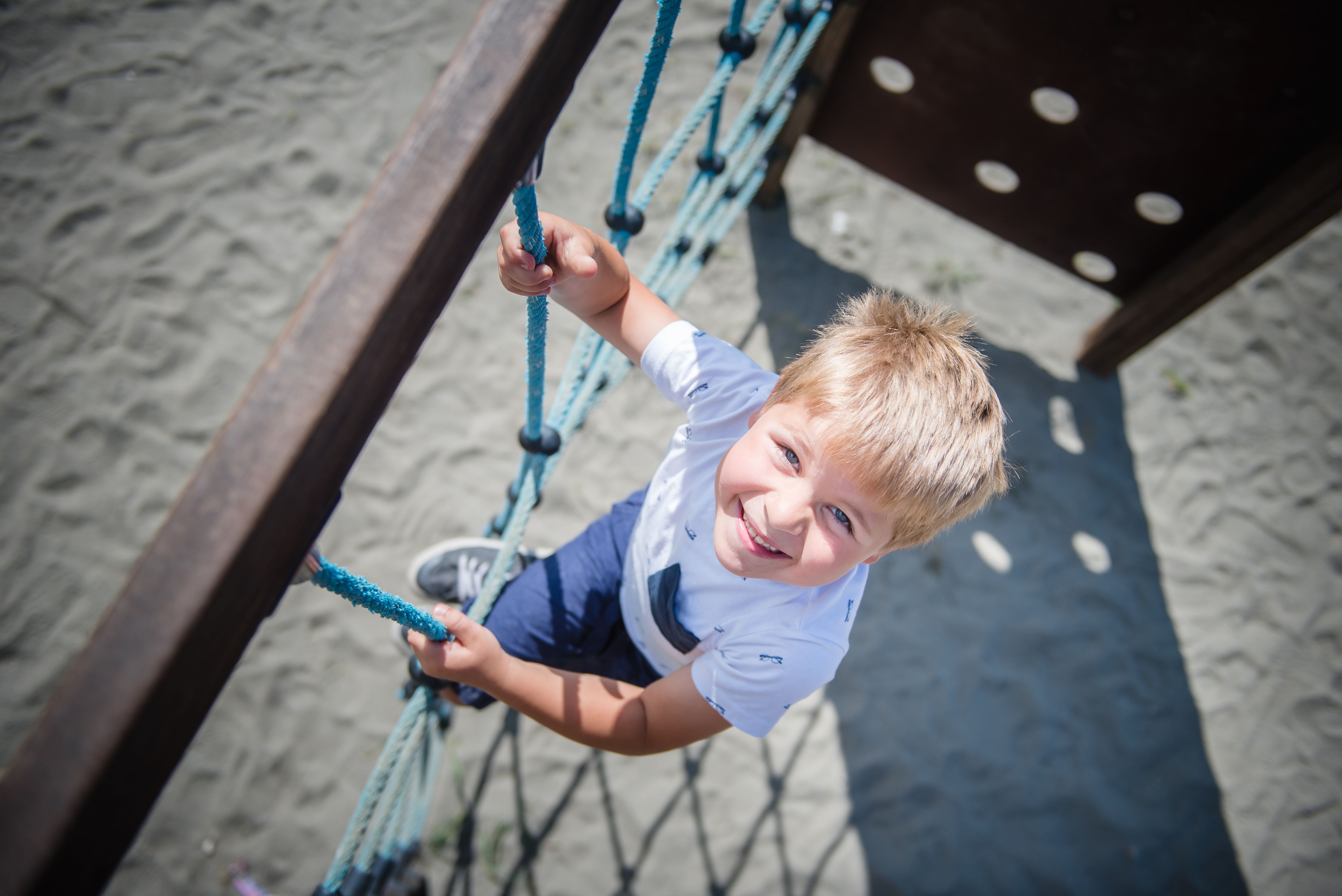 Climbing net in Mageli Camping