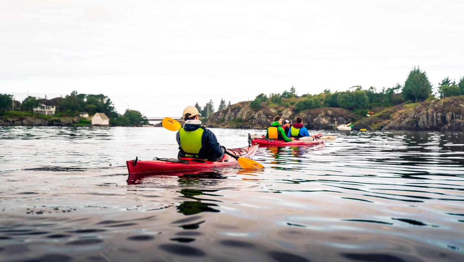 Guided kayak trip in Øygarden