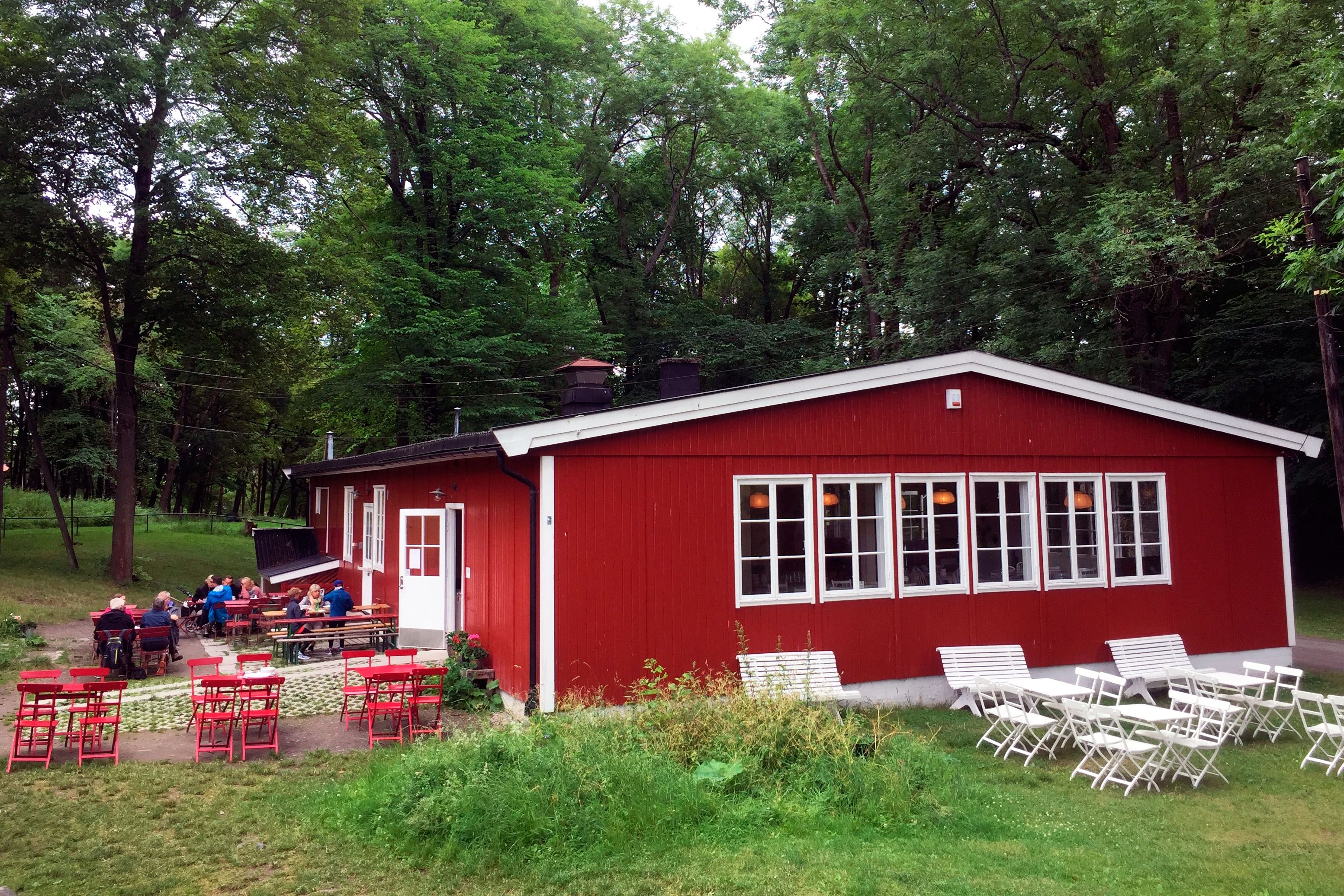 Kaféeksteriør.