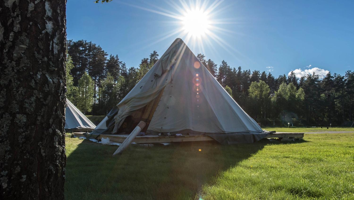 Lavvo i Mineralparken