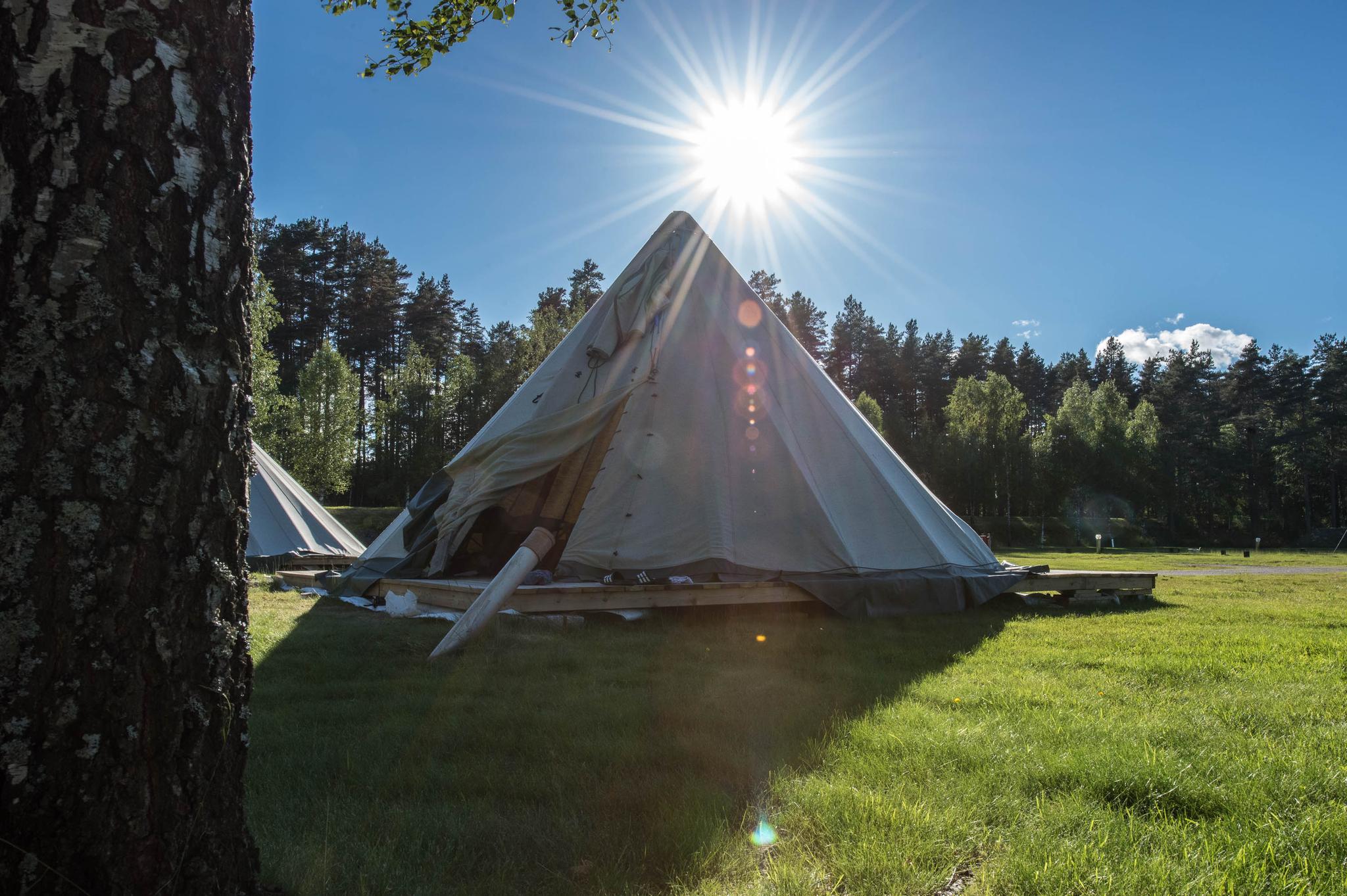 Lavvo i Mineralparken