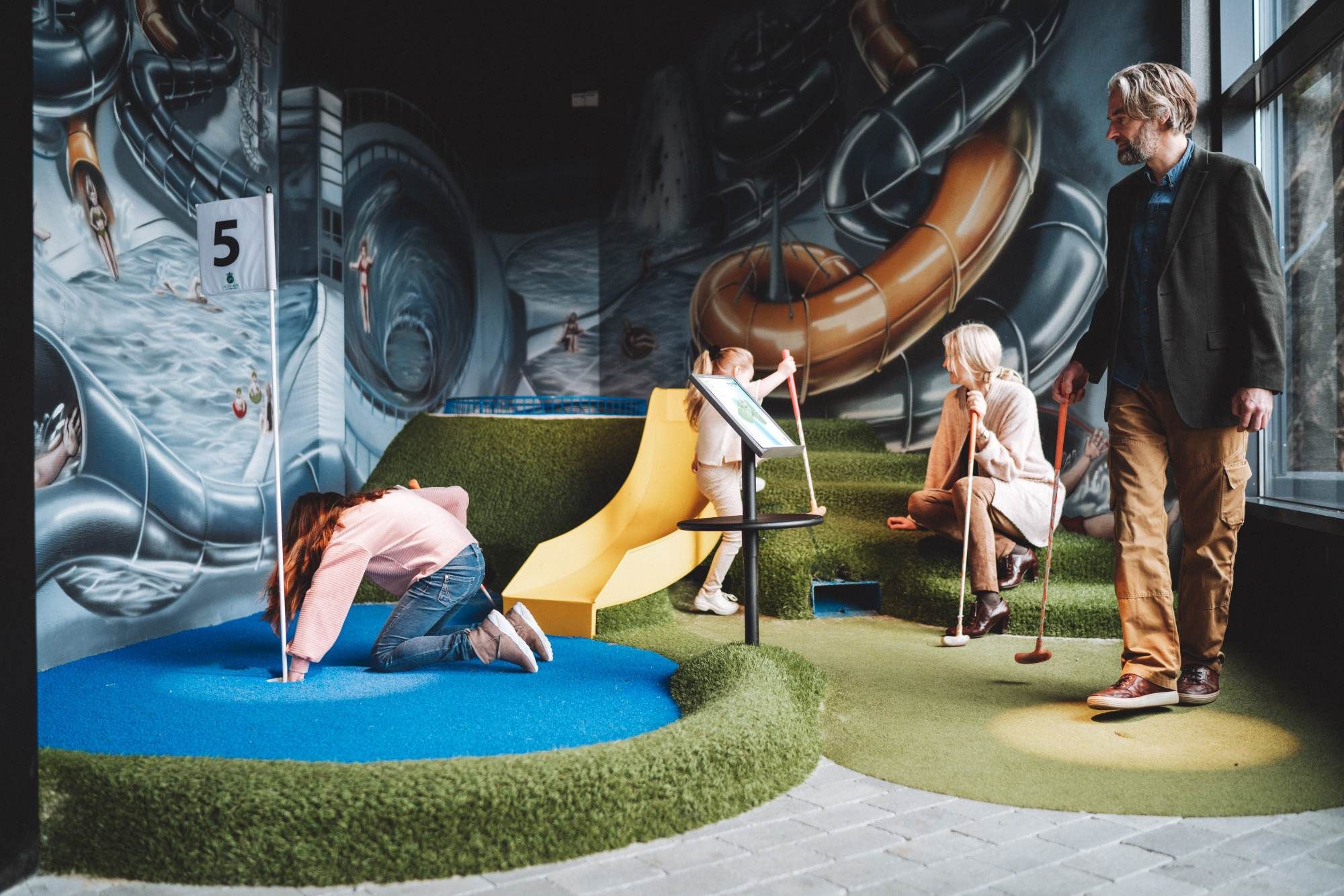 Minigolf på Vestkanten i Bergen