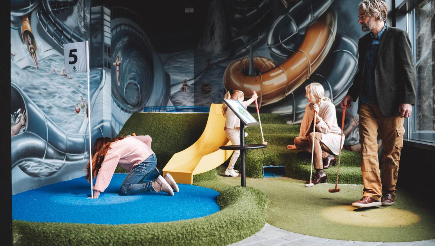 Minigolf på Vestkanten i Bergen
