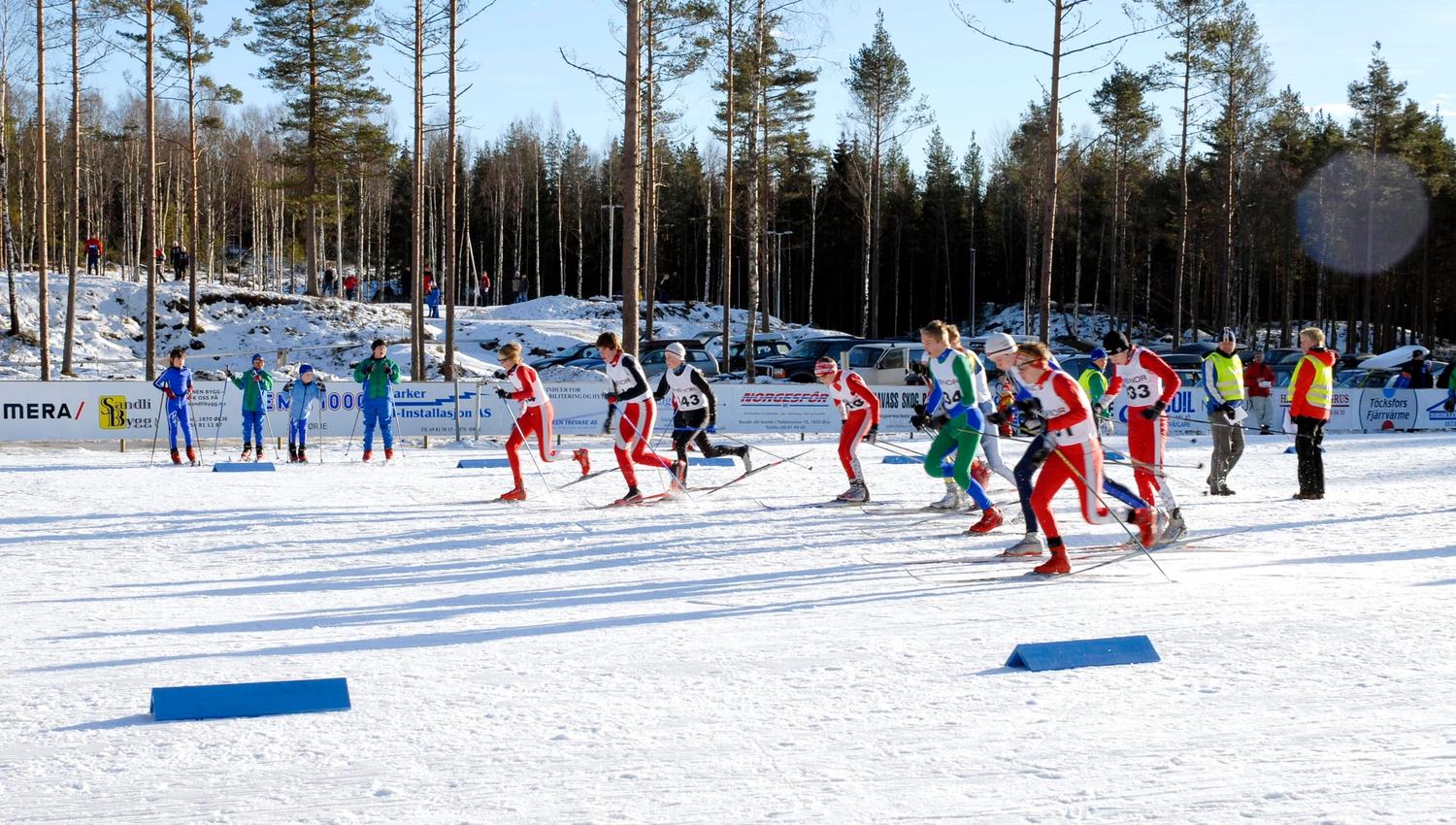 People who cross-country ski