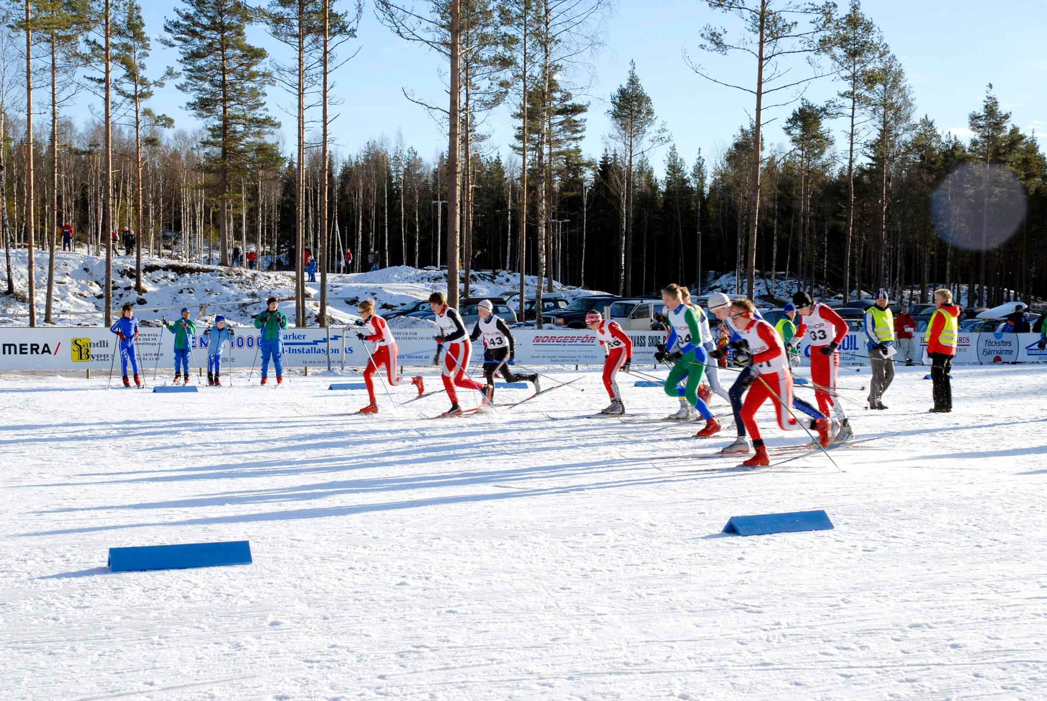 People who cross-country ski