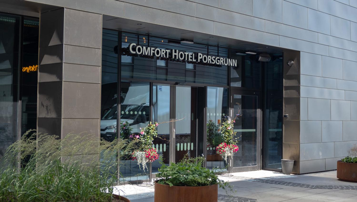 entrance to Comfort Hotel Porsgrunn