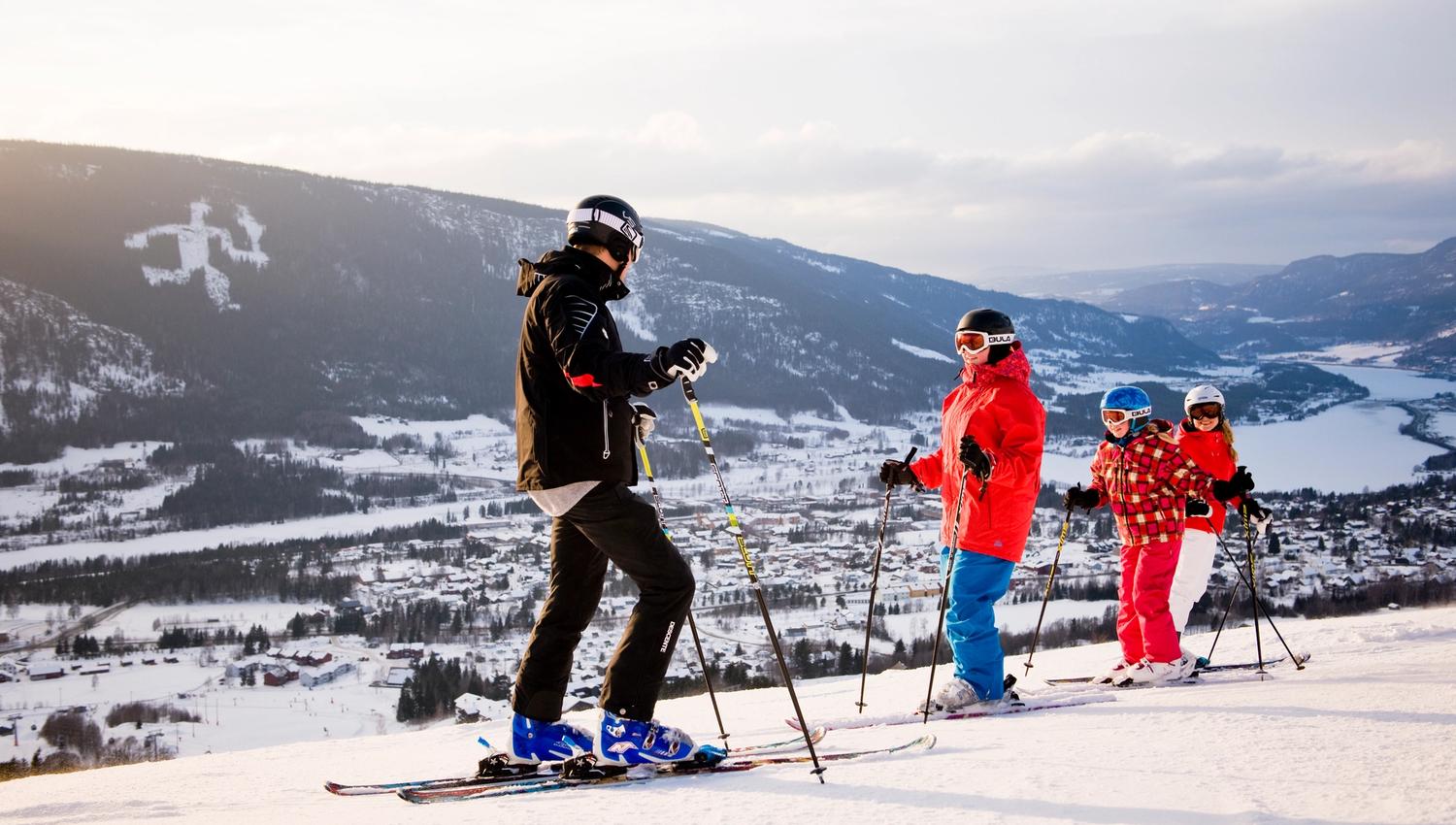 Alpine skiing in Hafjell