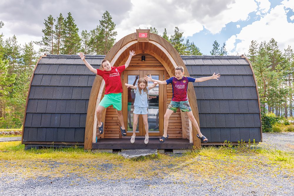 Pods at First Camp Bø