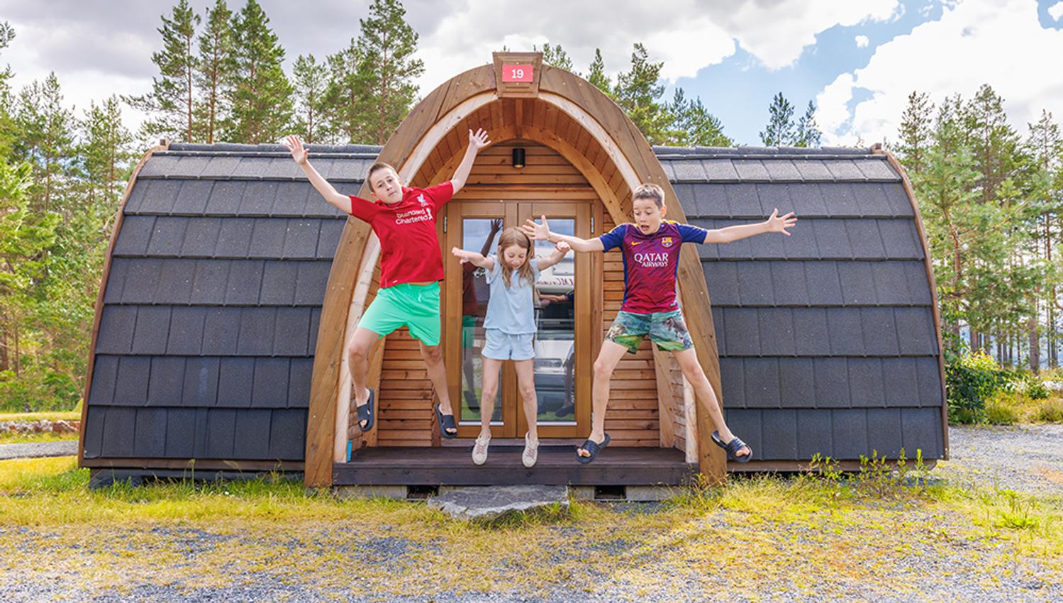 Pods at First Camp Bø