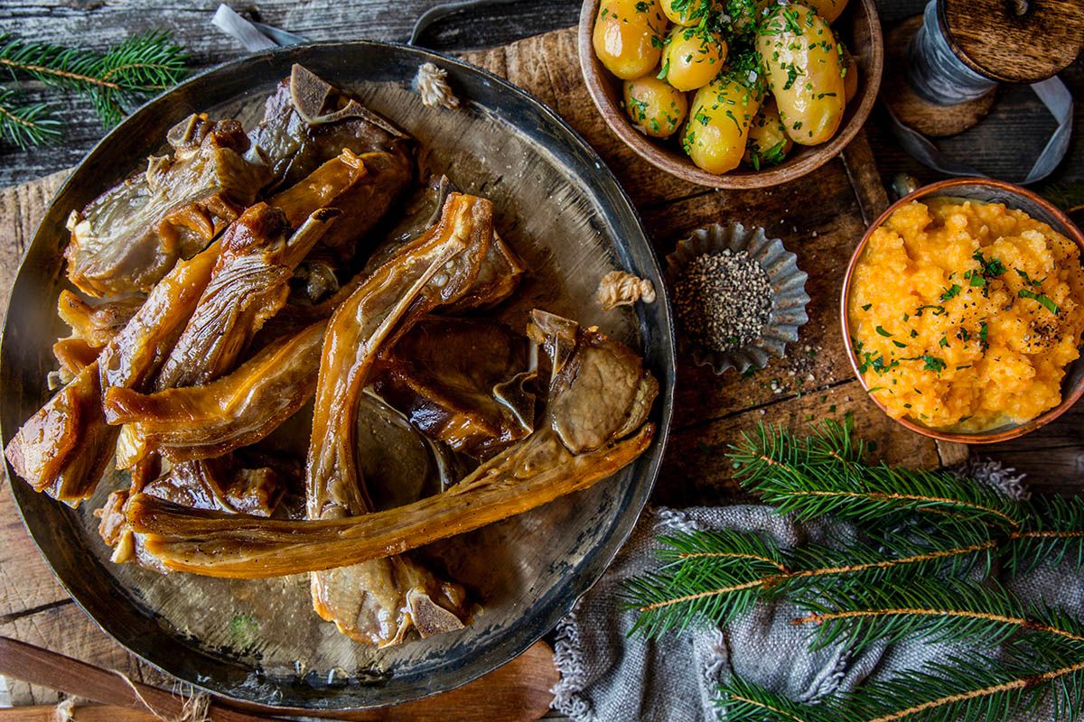 Pinnekjøtt med tilbehør