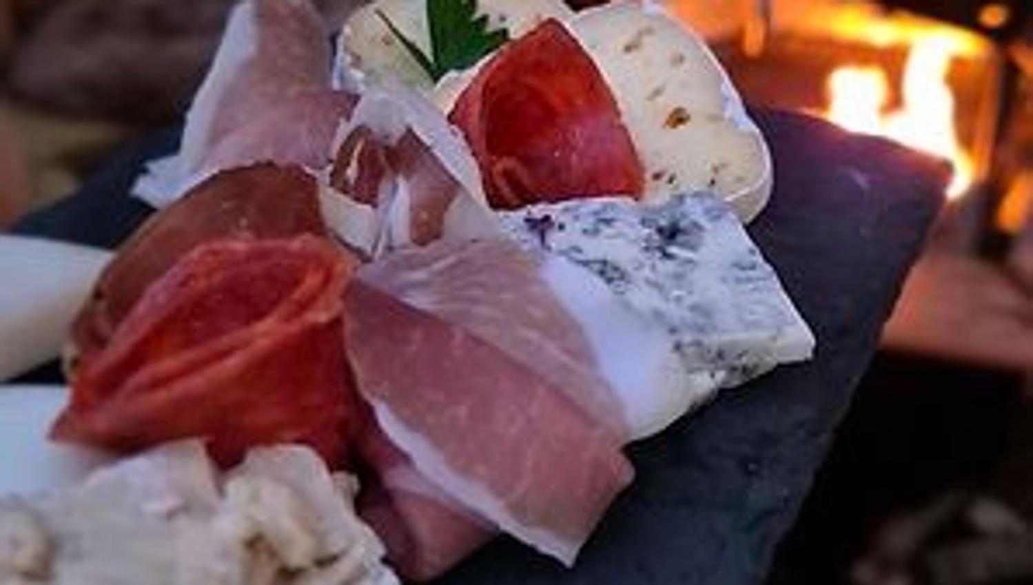 Serving food over the cabin