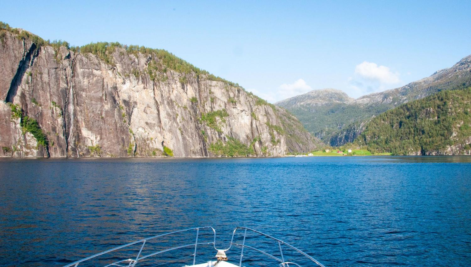 Beautiful view from the yacht