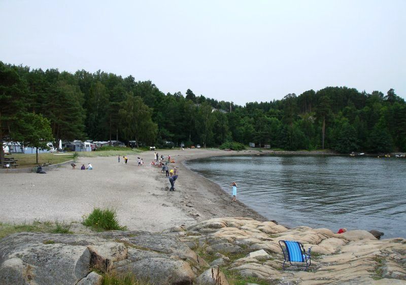 Beach at Langeby Camping