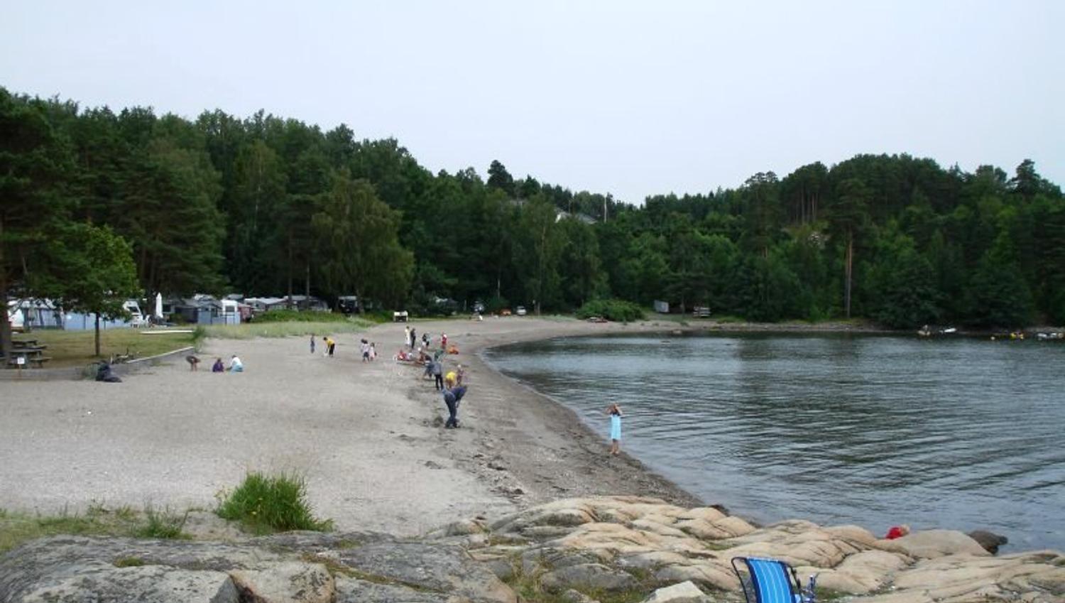 Beach at Langeby Camping