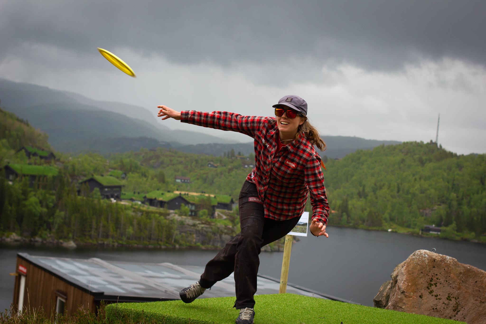 Frisbee golf in Sirdal