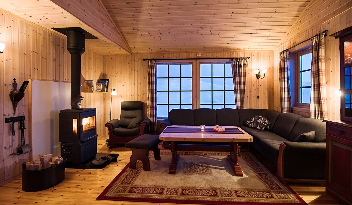 The lounge in Juva Cabin