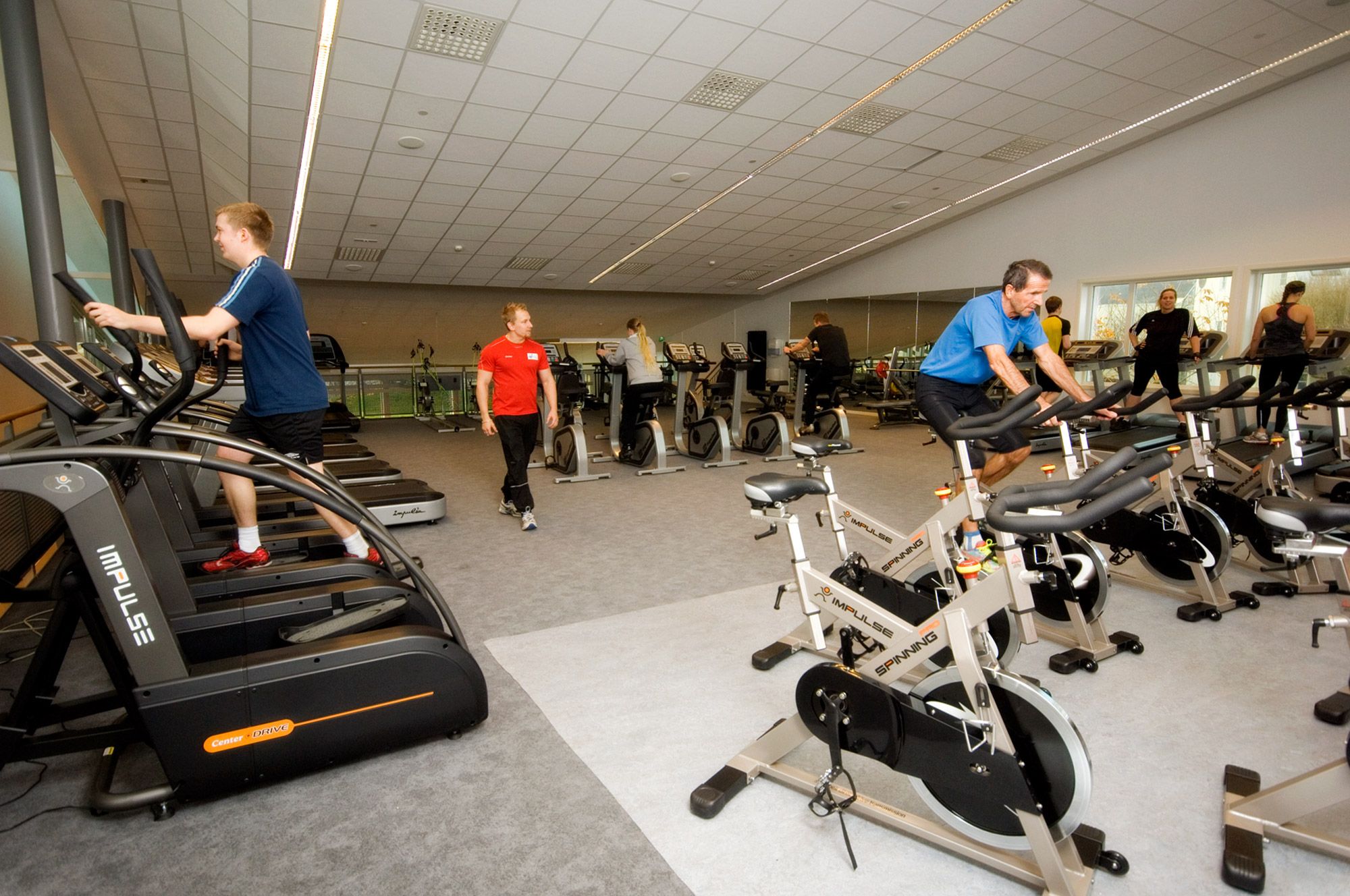 Treningslokaler hos Dampsaga bad og gym