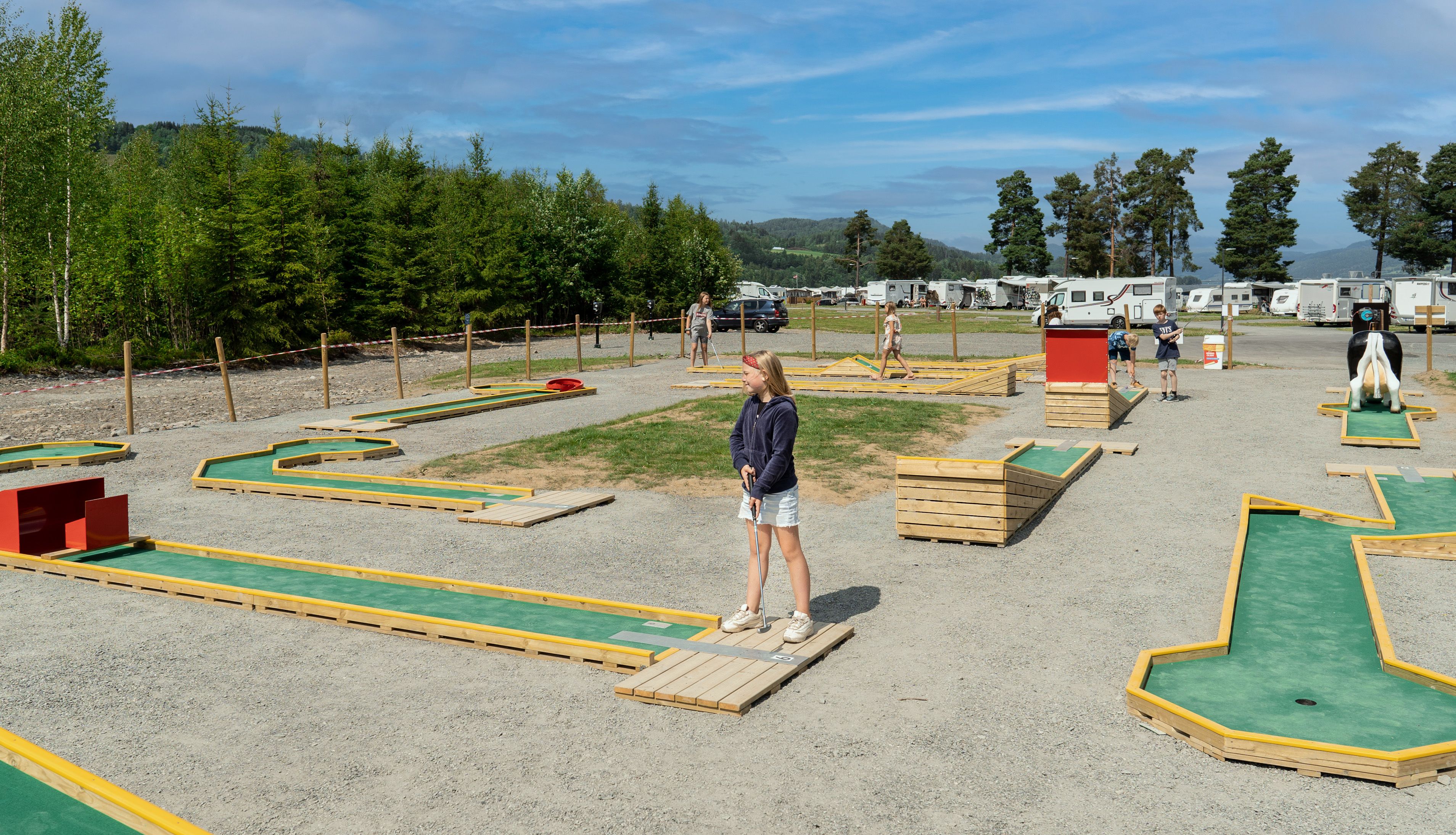 Mini golf at Sveastranda Camping