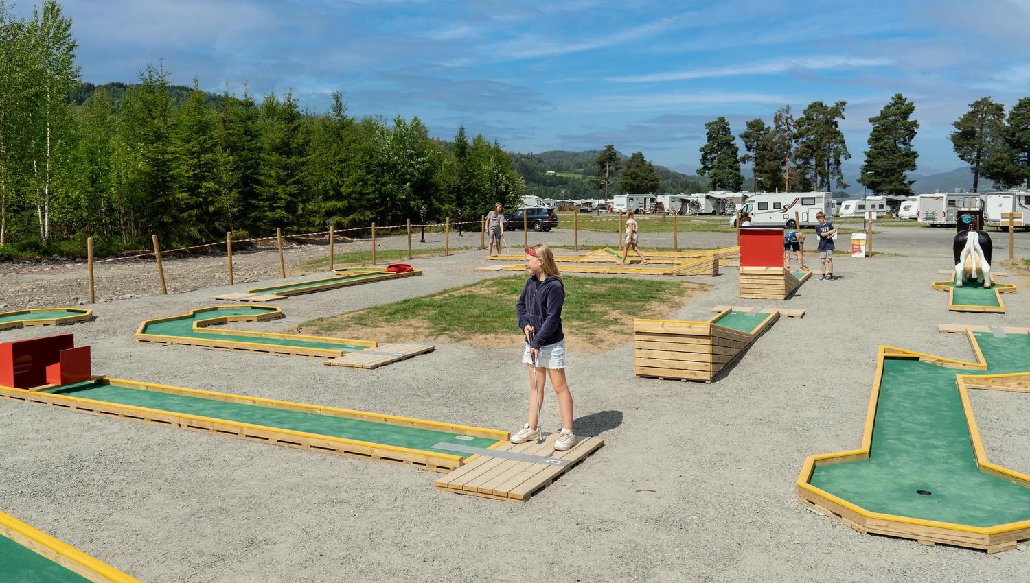 Minigolf på Sveastranda Camping