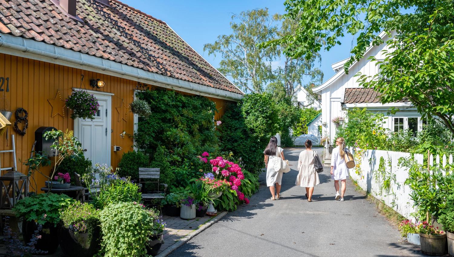 Badehusgata Drøbak foto visitdrobakoscarsborg.no